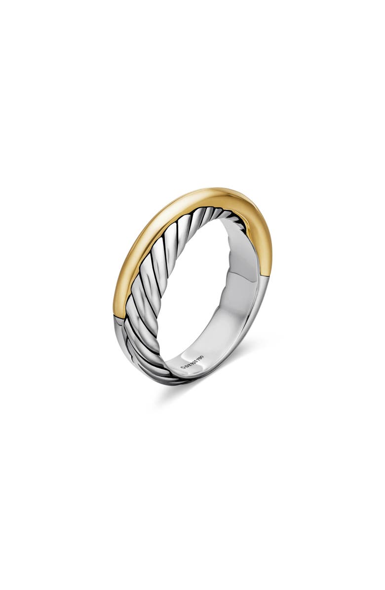 David Yurman Crossover Ring with 18K Yellow Gold, Alternate, color, Two Tone