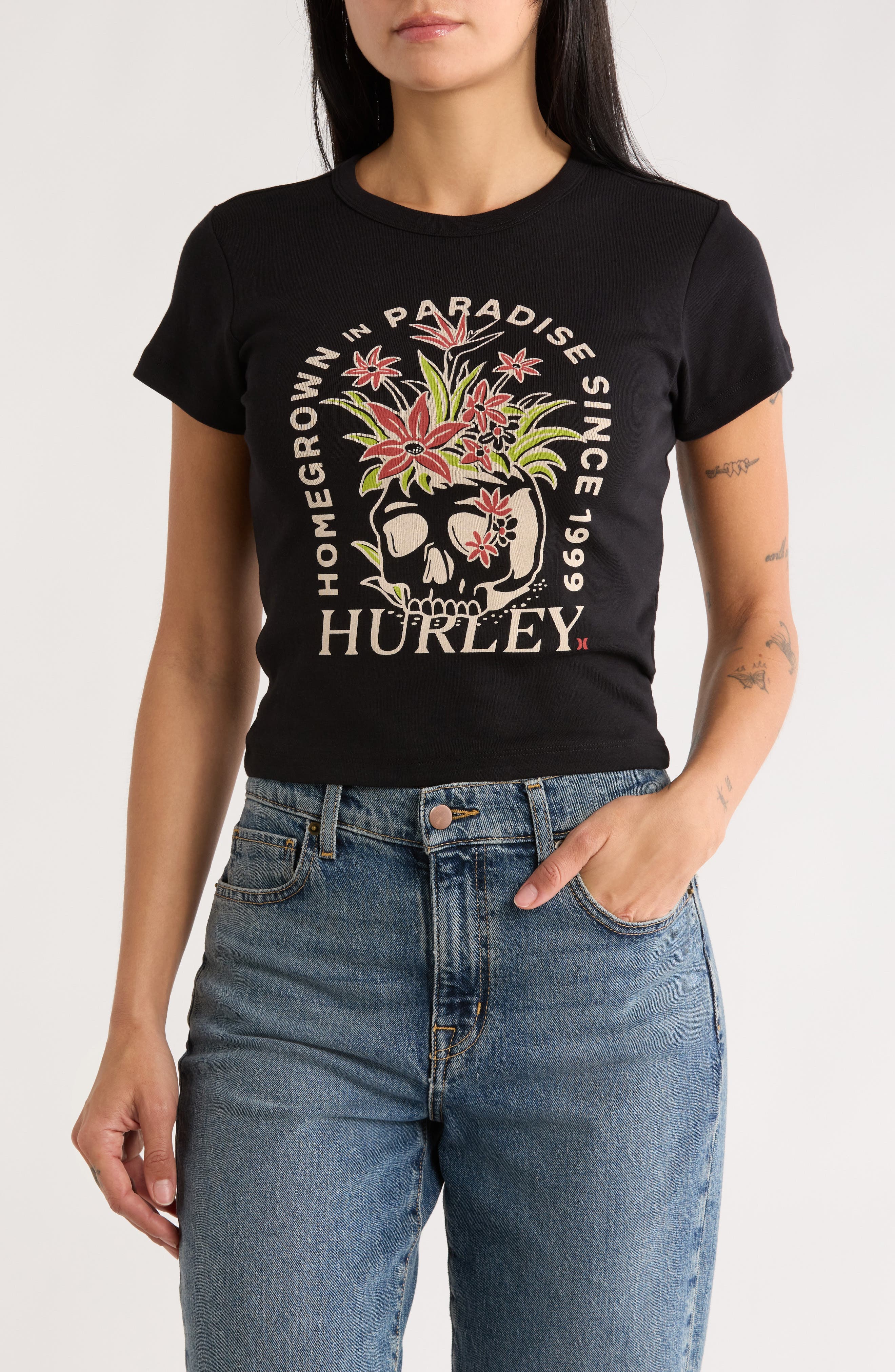 Hurley Homegrown in Paradise Graphic T-Shirt