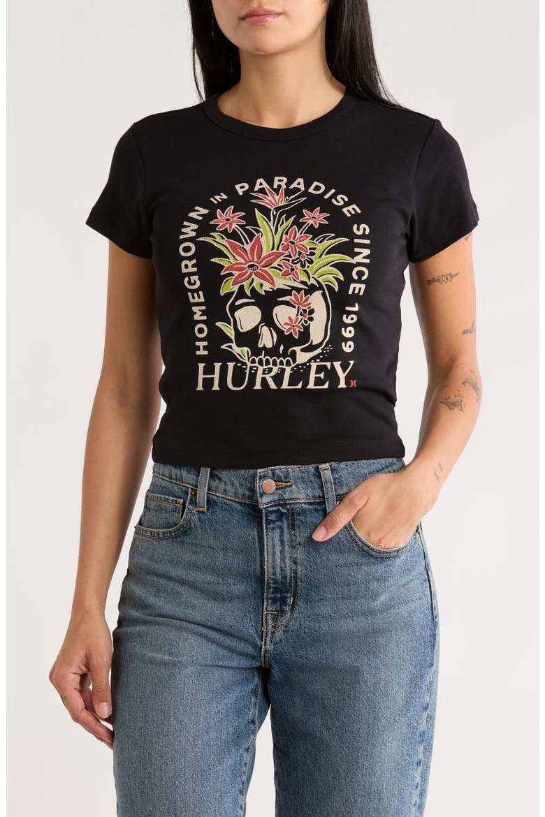 Homegrown in Paradise Graphic T-Shirt, Main, color, BLACK