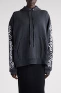 Balenciaga Oversize Logo Cotton Hoodie