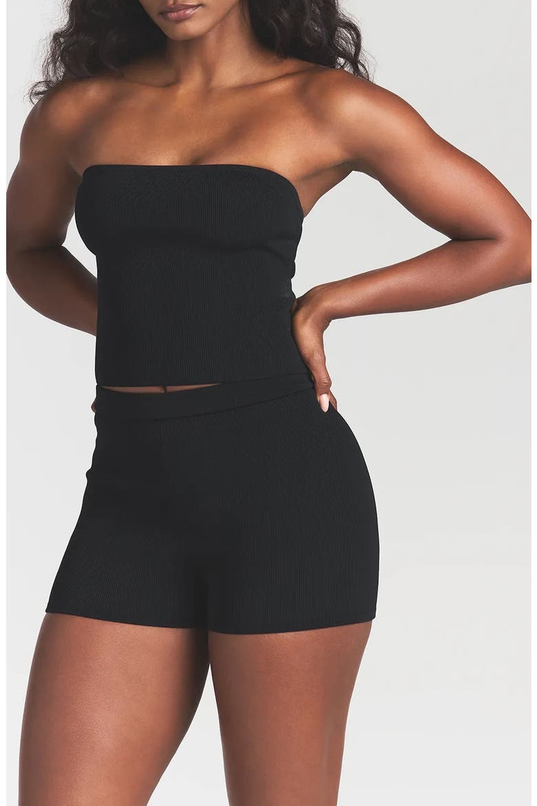 Refined Knit Tube Top, Main, color, ONYX