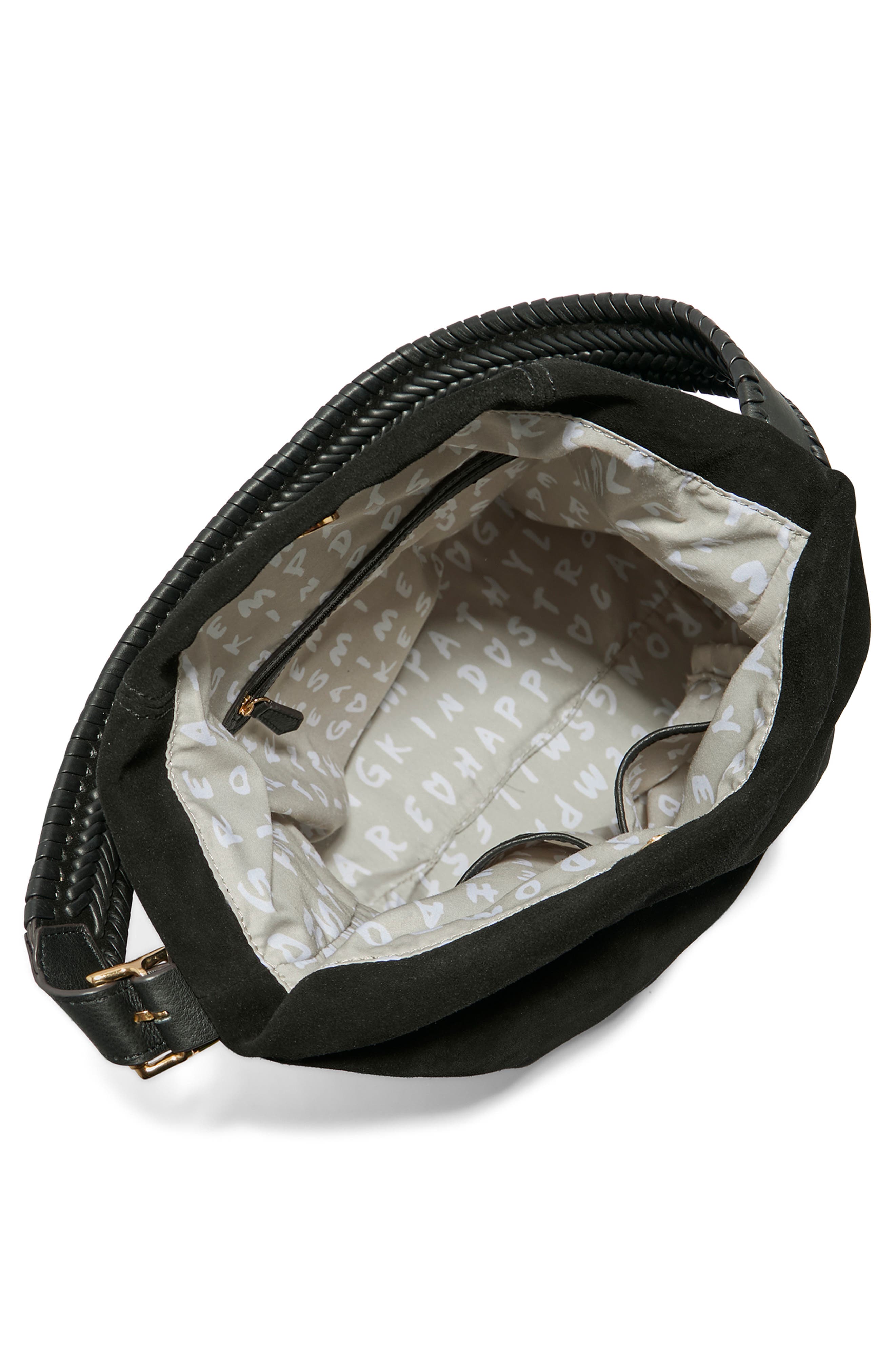 AIMEE All for Love Suede Bucket Bag, Alternate, color, 