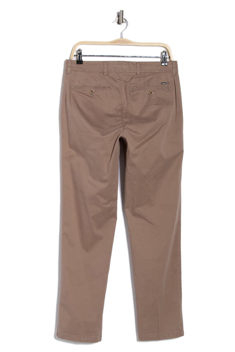 Evans Regular Fit Flat Front Chino Pants, Alternate, color, STONE