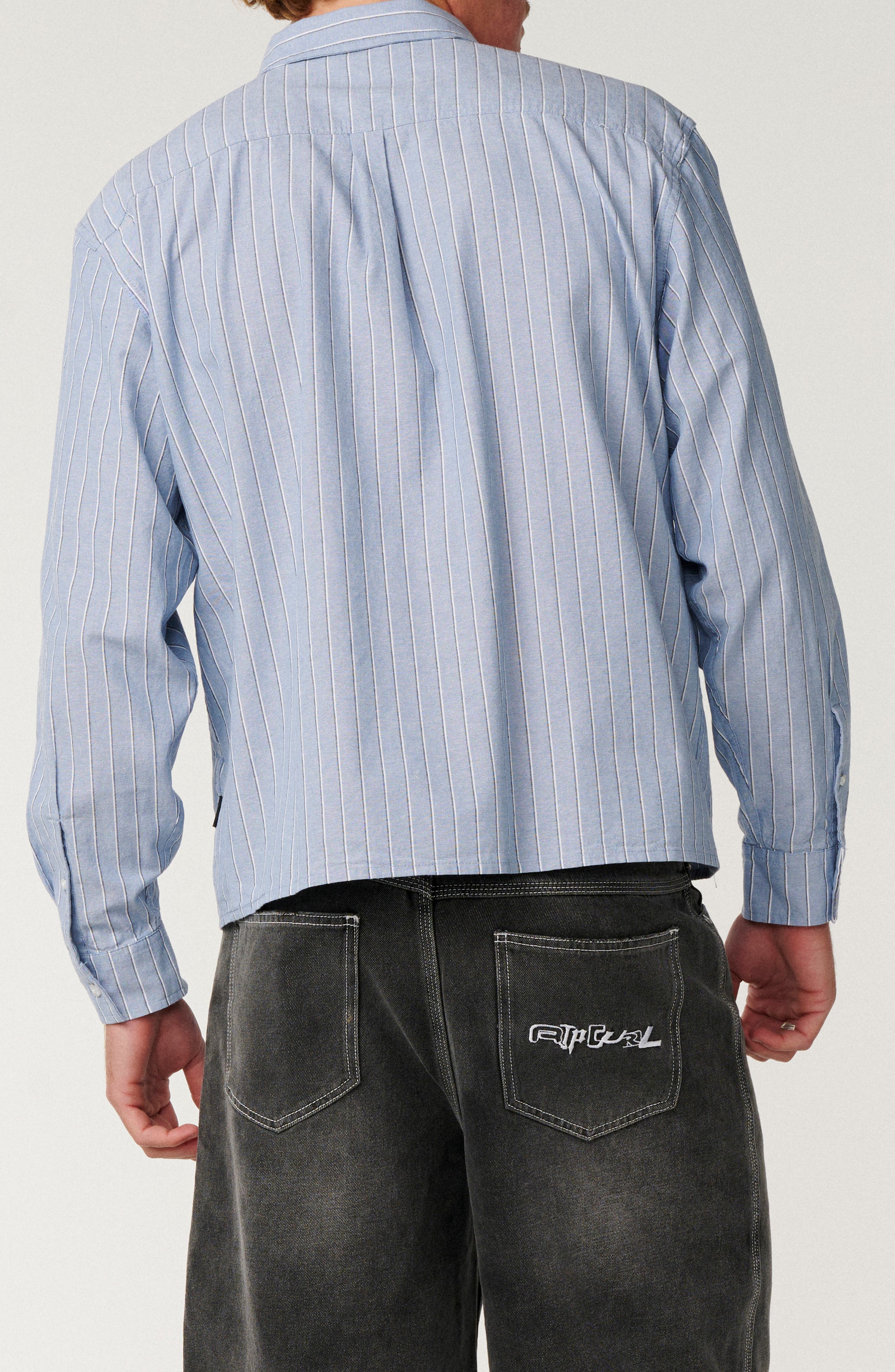 Rip Curl Archive Stripe Cotton Button-Up Shirt (Men) | Nordstrom