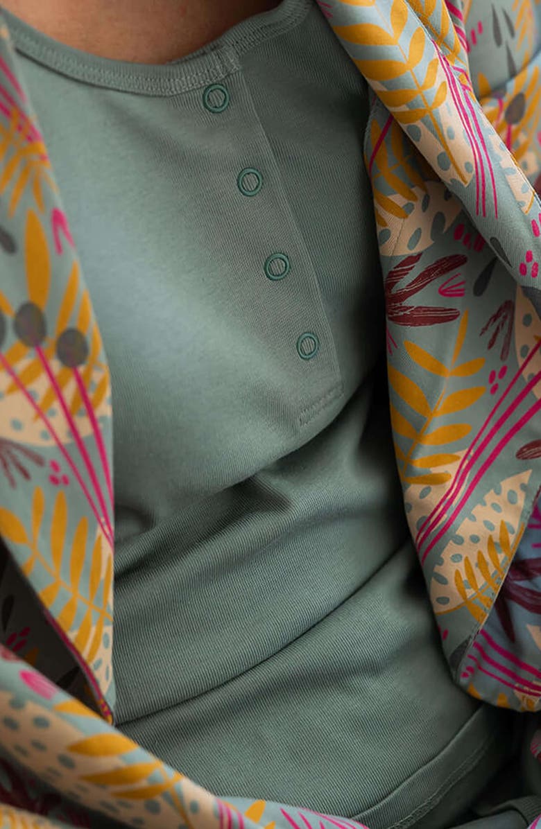 Of an Origin Organic Cotton Henley Nursing Lounge Tank, Alternate, color, 