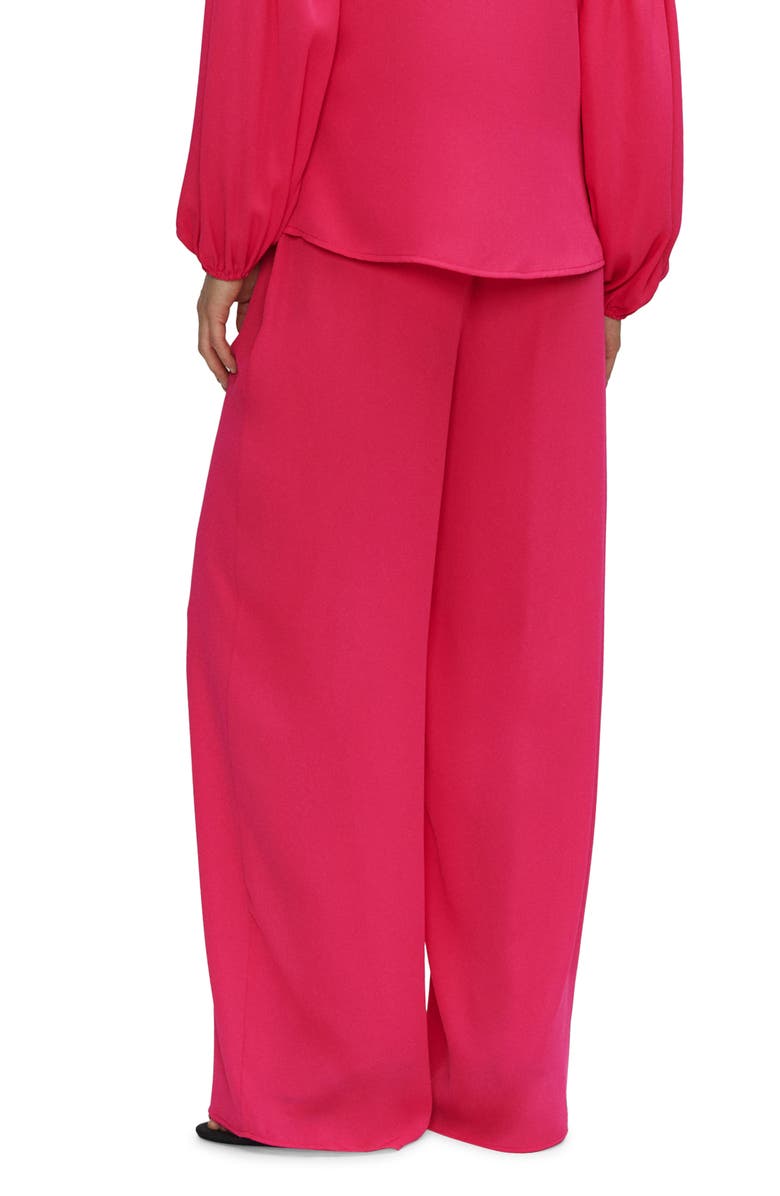 MANGO Pull-On Wide Leg Pants, Alternate, color, 