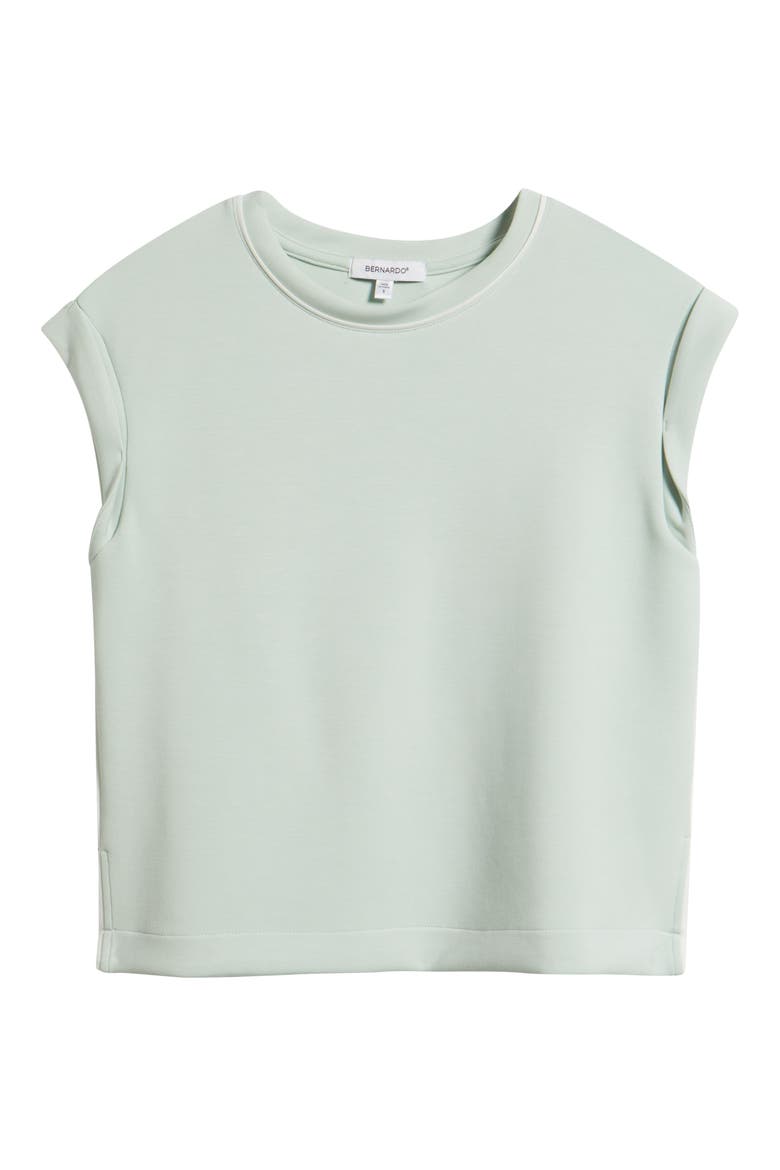 Contrast Inset Cap Sleeve T-Shirt, Alternate, color, SILT GREEN