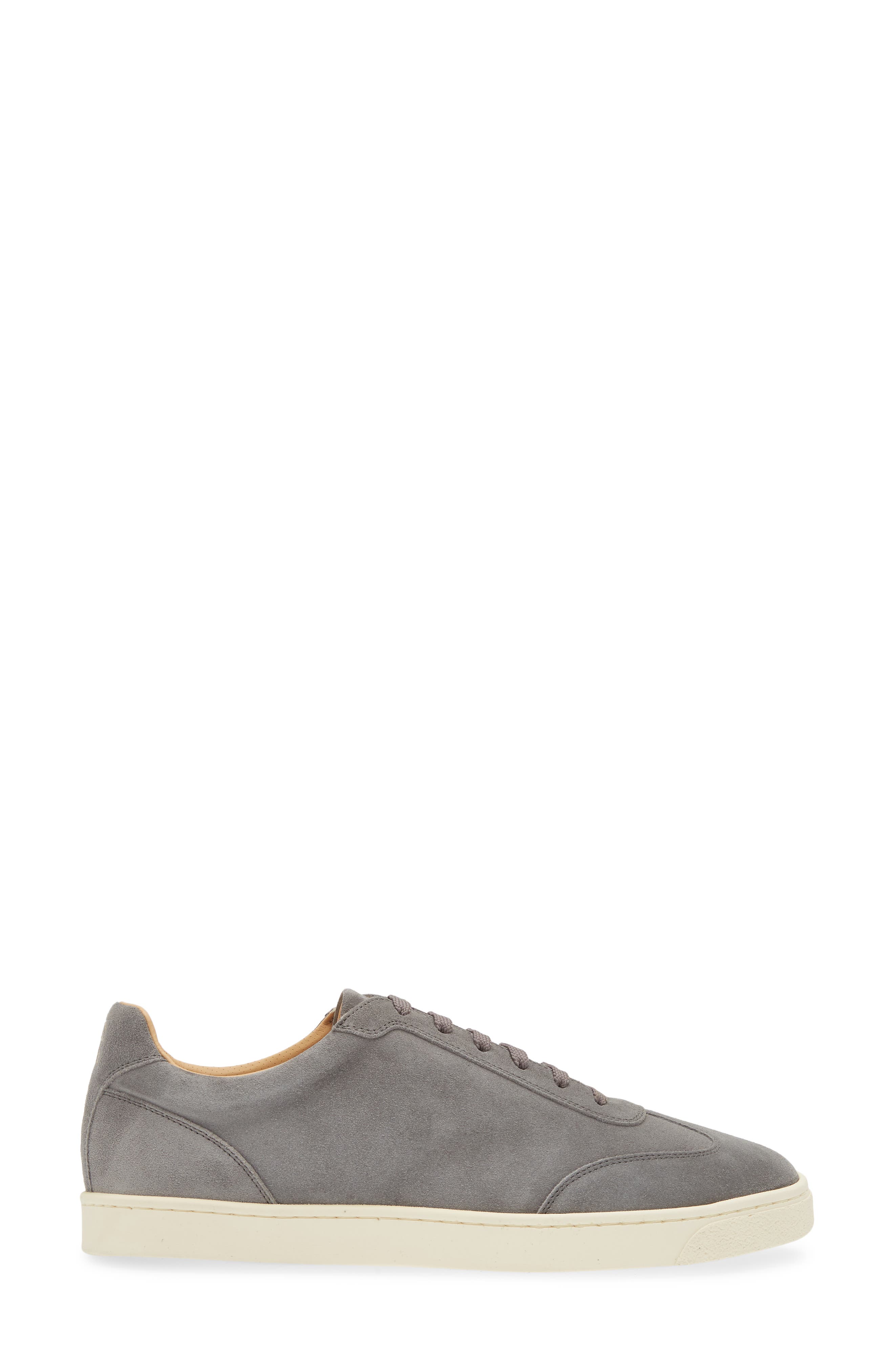 Brunello Cucinelli Suede Low Top Sneaker, Alternate, color, Light Grey
