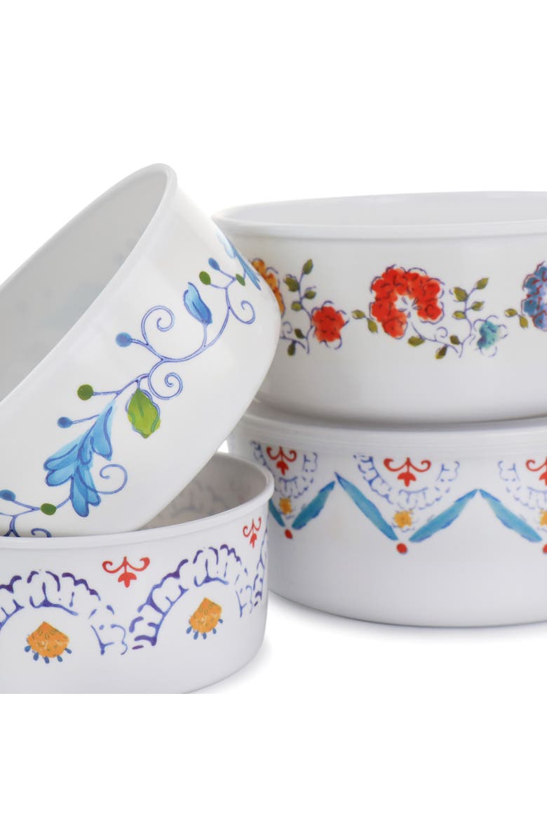 Gibson Home 8 Piece Anaya Round Nesting Food Storage Set, Alternate, color, Multi