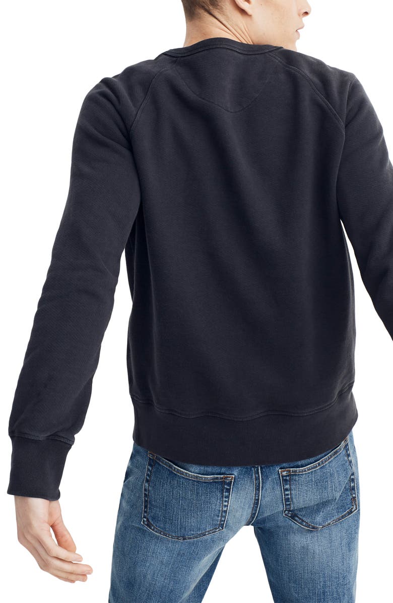 Madewell Garment Dyed Crewneck Sweatshirt, Alternate, color, 