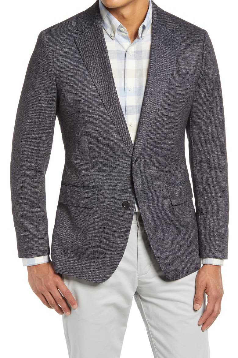 Jetsetter Knit Blazer, Main, color, GREY GEO