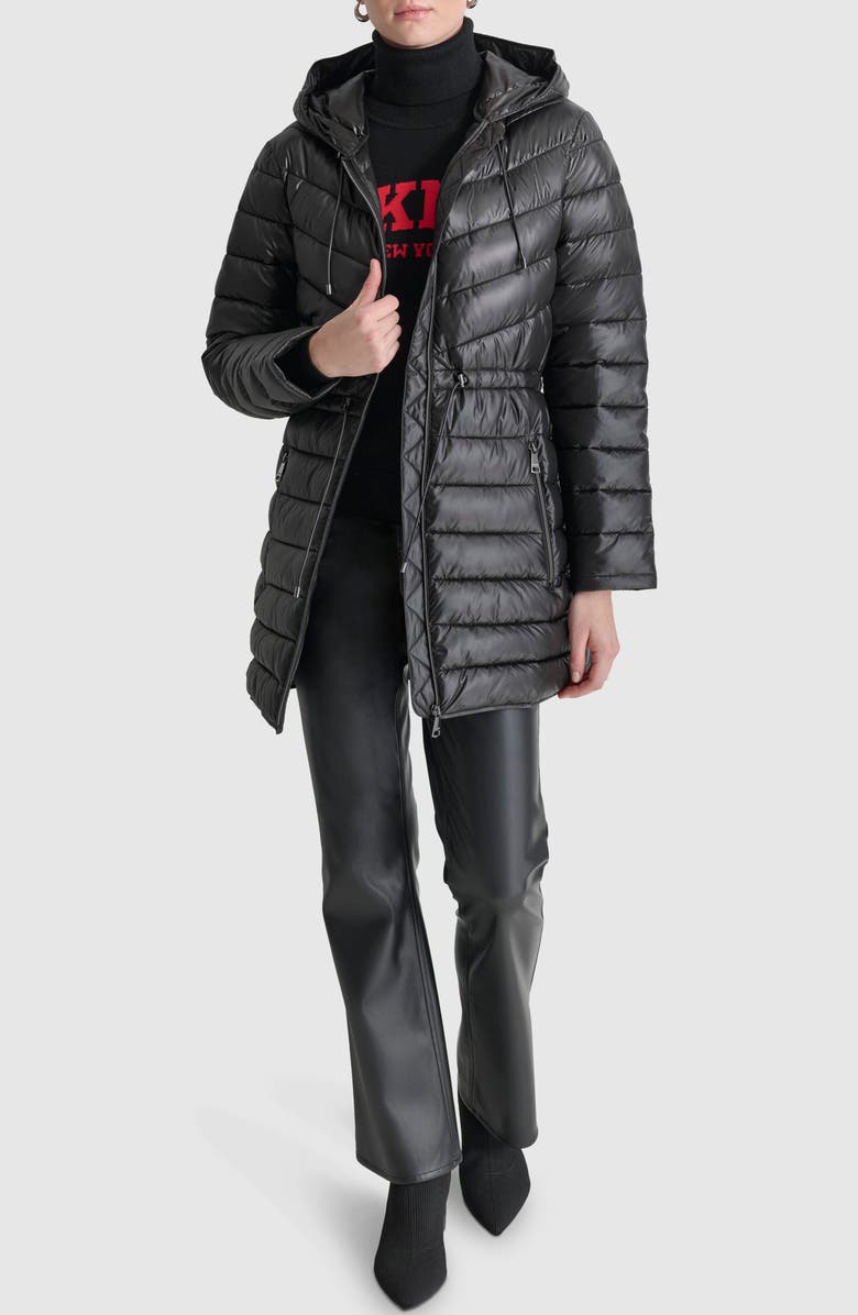DKNY Packable Quilted Coat, Alternate, color, 