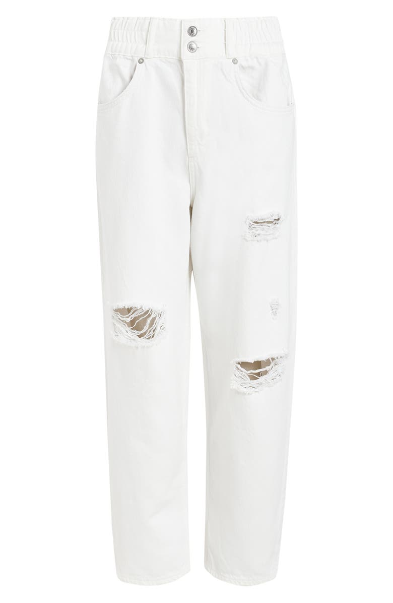 AllSaints Hailey Destroy Crop Straight Leg Jeans, Alternate, color,