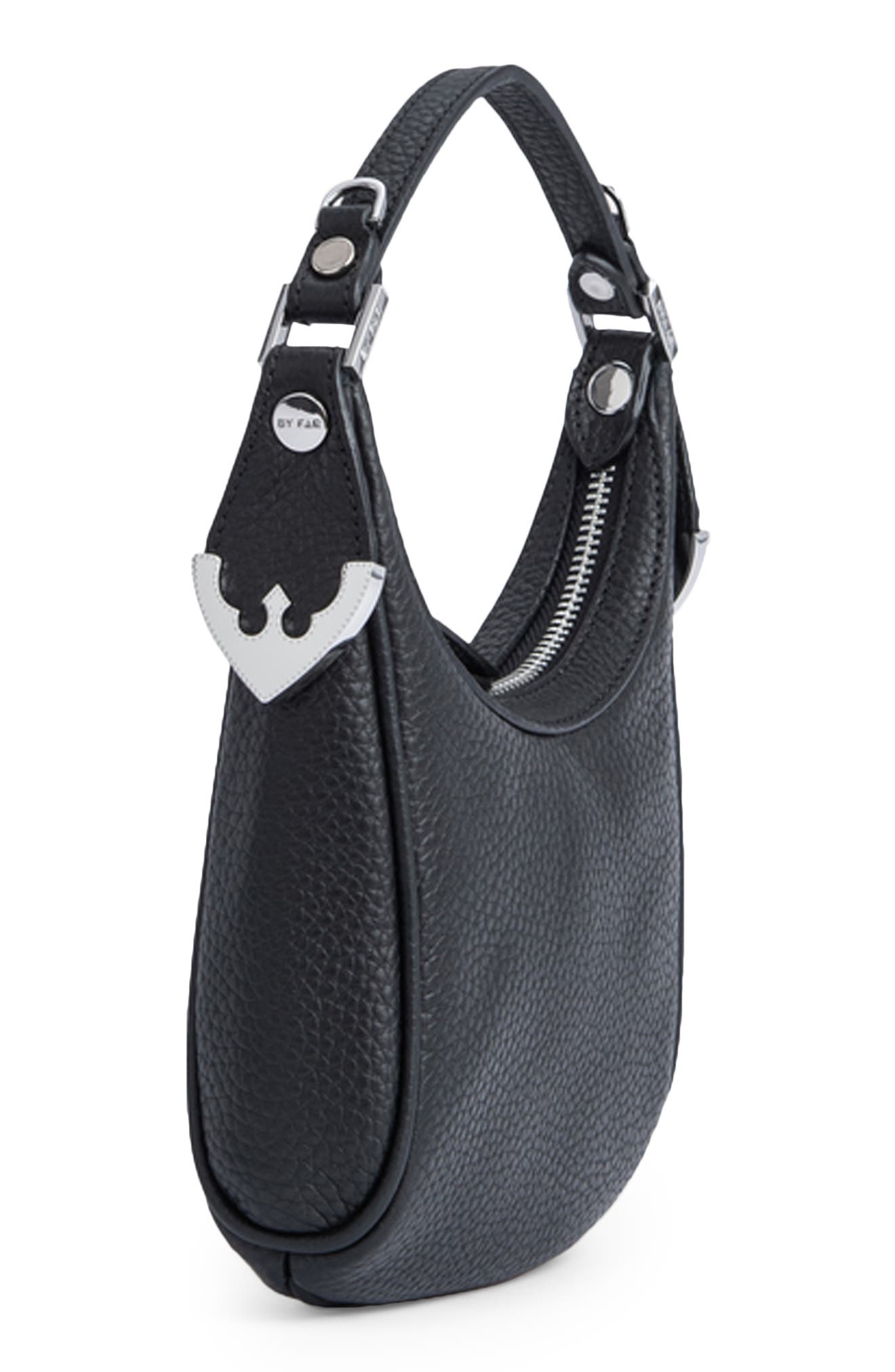 By Far Cosmo Leather Top Handle Bag, Alternate, color, 