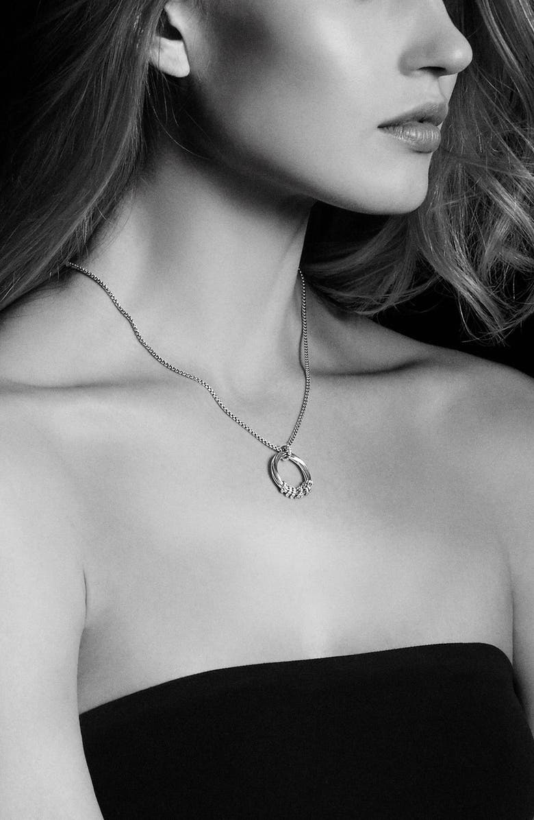 David Yurman Helena Medium Pendant Necklace with Diamonds & 18K Gold, Alternate, color,