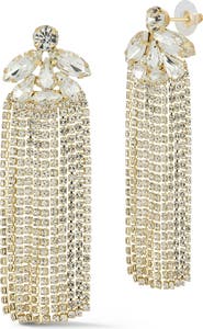 SPHERA MILANO Fringe Drop Earrings