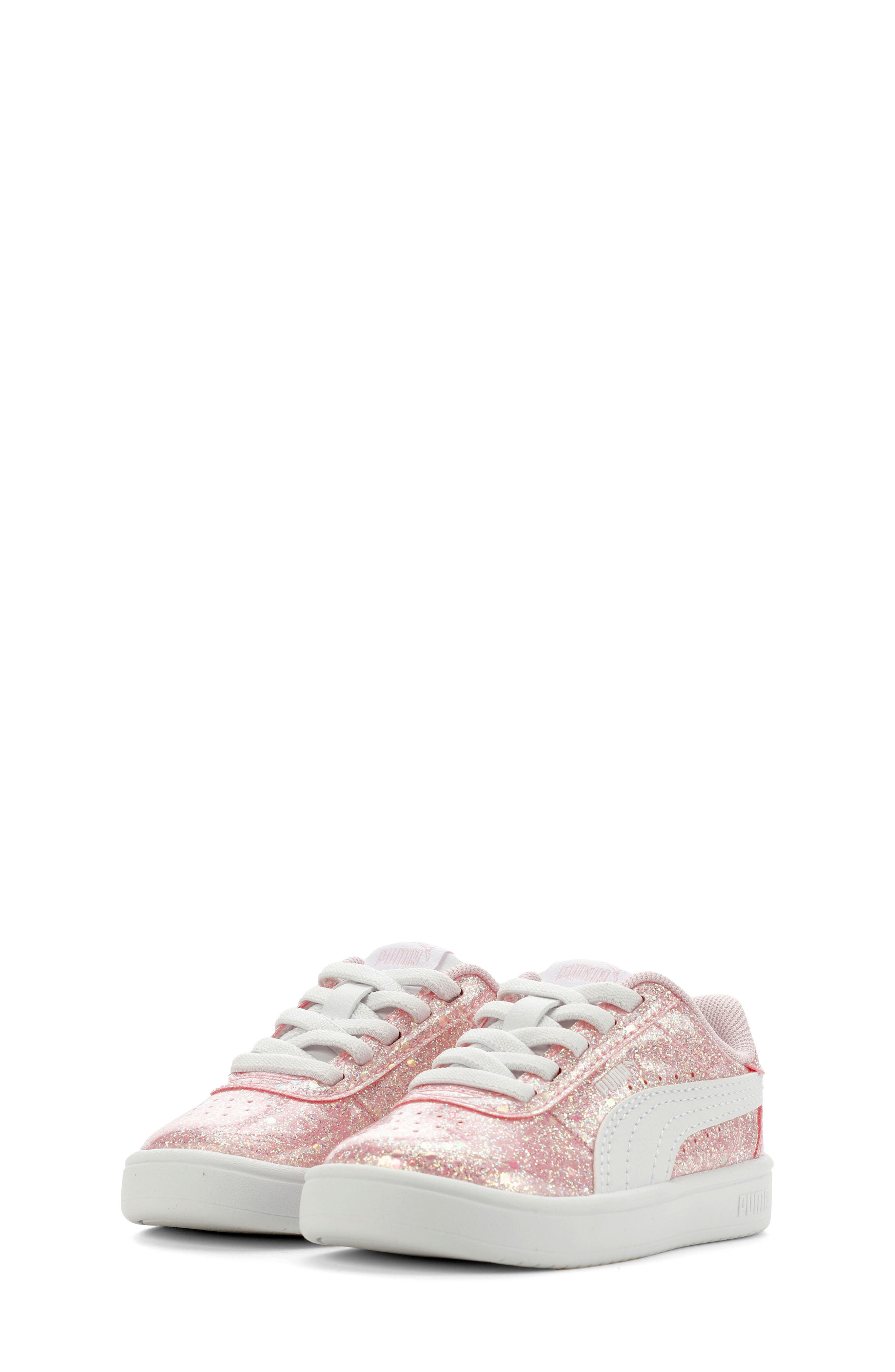 Kids' Juna Glitz Sneaker, Alternate, color, PEARL PINK/ PUMA WHITE