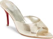 Christian Louboutin Miss Z Metallic Pointed Toe Sandal