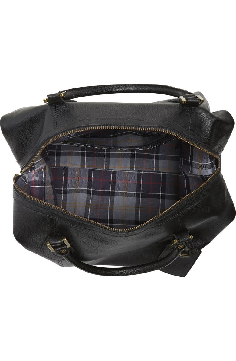 Barbour Leather Duffle Bag, Alternate, color,