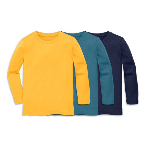 Kids Long Sleeve Classic Tee 3 Pack