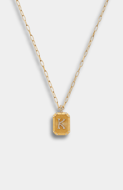 Heirloom Initial Pendant Necklace