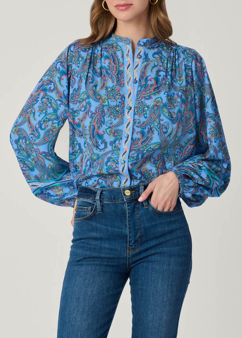 Cameron Pelotas Border Paisley Top