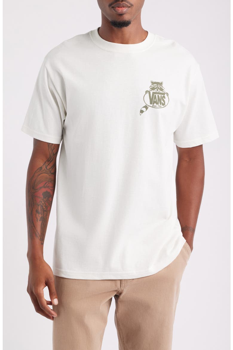 Stay Trashy Cotton Graphic T-Shirt, Main, color, MARSHMALLOW