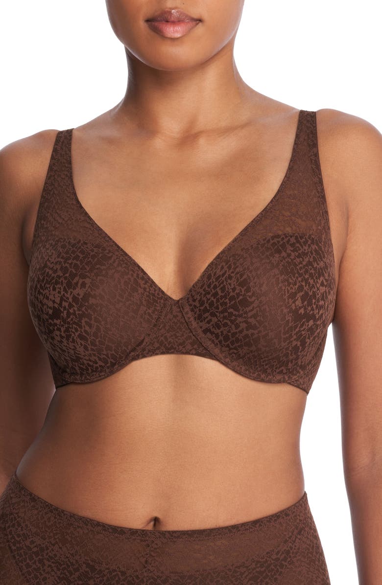 Natori Pretty Smooth Full Fit Smoothing T-Shirt Bra, Alternate, color, Java