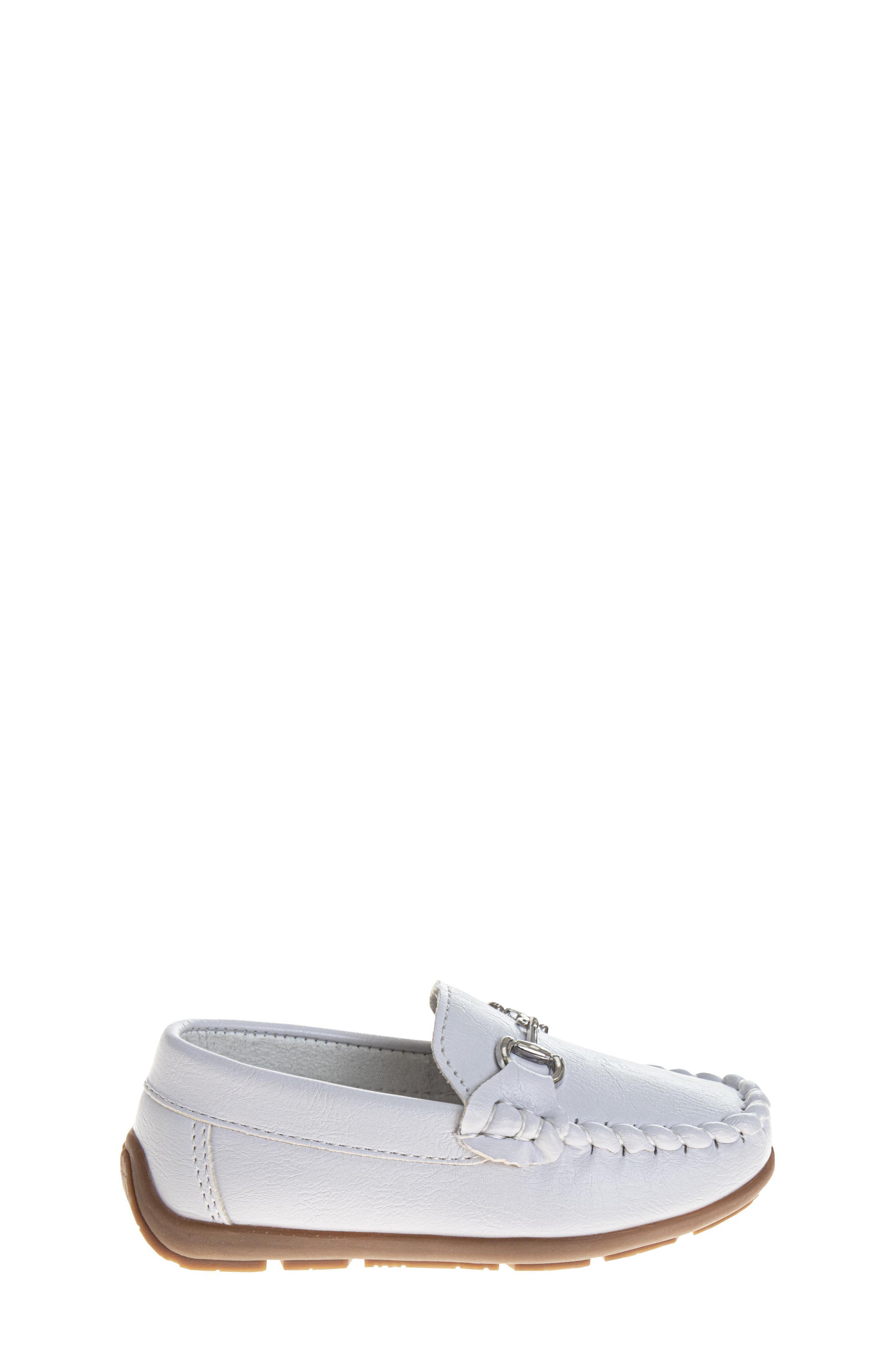 Kids' Horesbit Moc Loafer, Alternate, color, WHITE