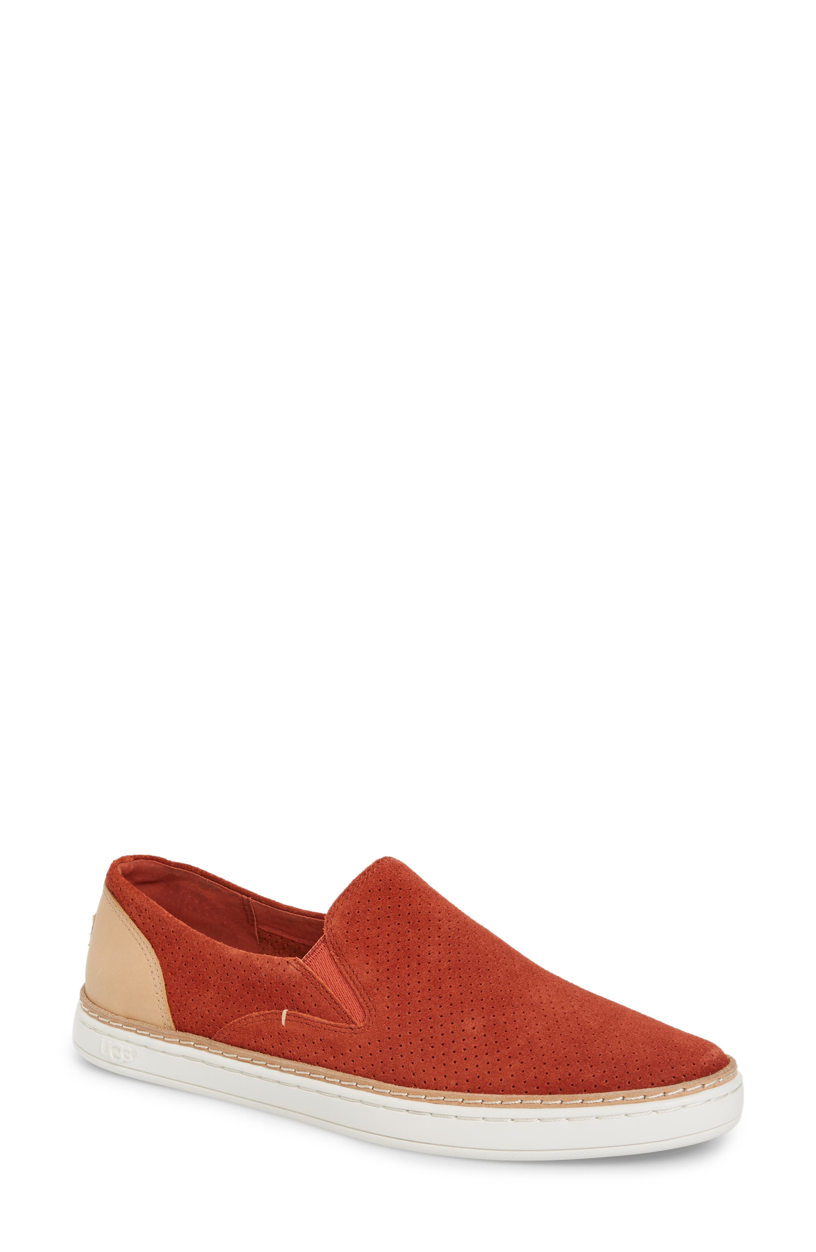 Adley Slip-On Sneaker, Main, color, PAPRIKA SUEDE