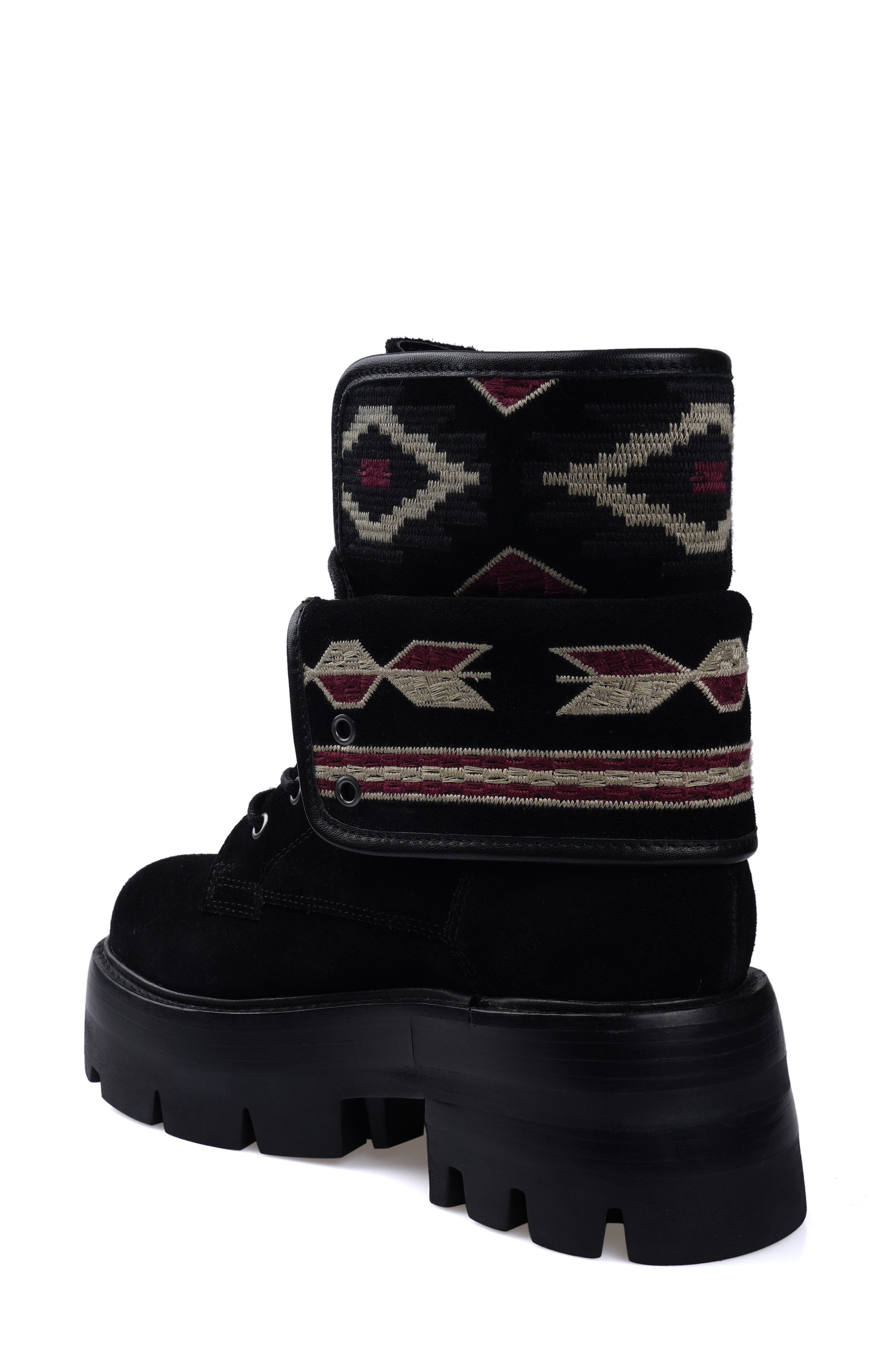 ZIGI Tenisha Platform Bootie, Alternate, color, Blk Suede