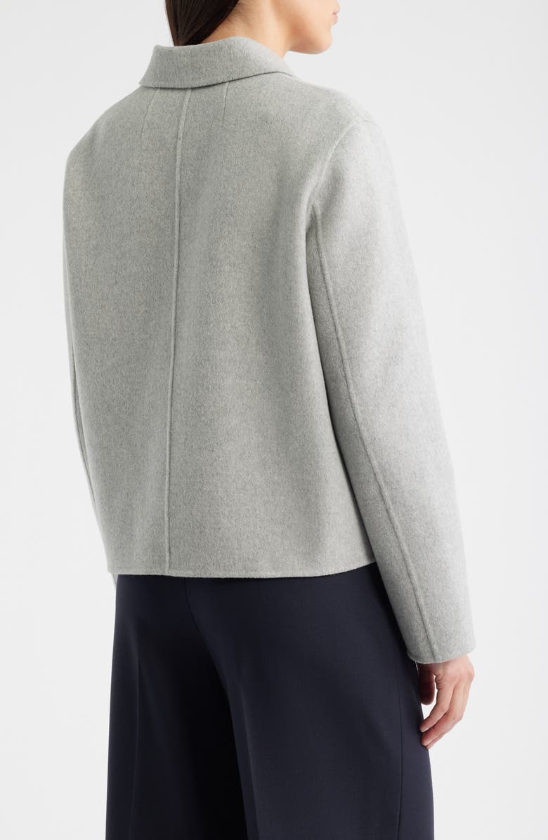 Theory Boxy Wool & Recycled Cashmere Jacket, Alternate, color, Melange Grey
