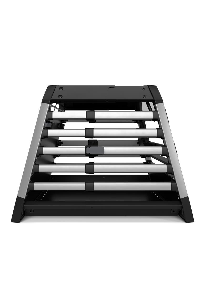 Allax M Dog Crate, Alternate, color, SILVER/ BLACK