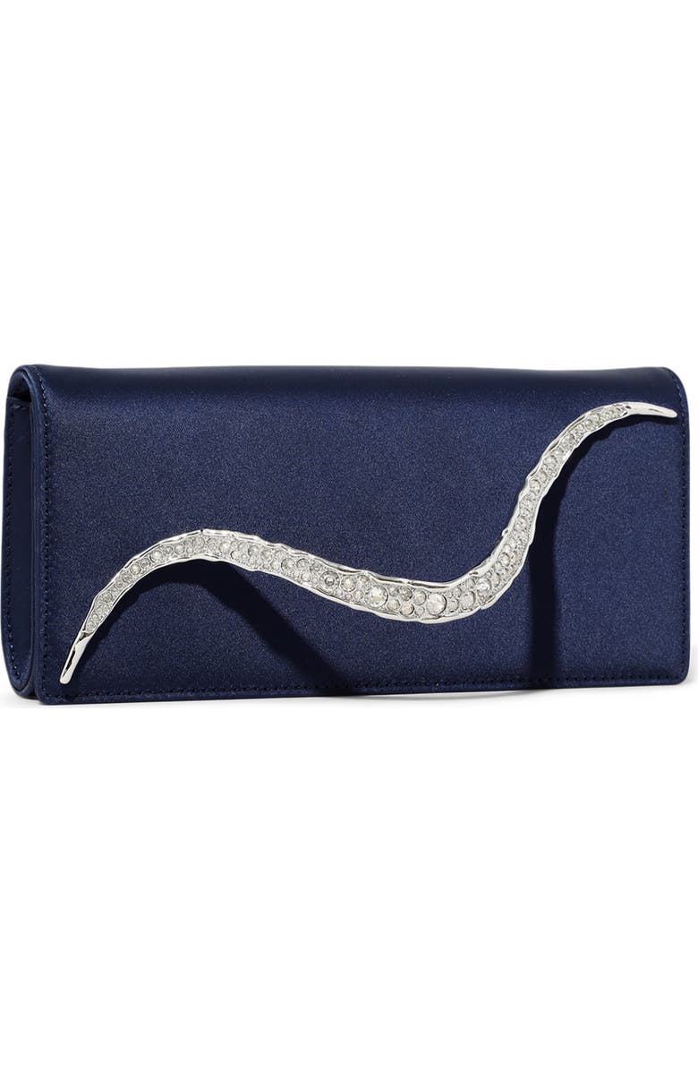 Alexis Bittar Crystal Curve Clutch, Alternate, color, Royal Navy