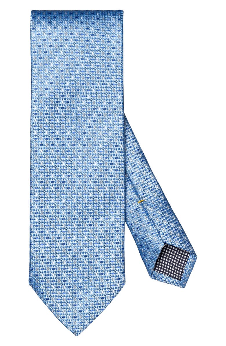 Eton Micropattern Silk Tie, Main, color,