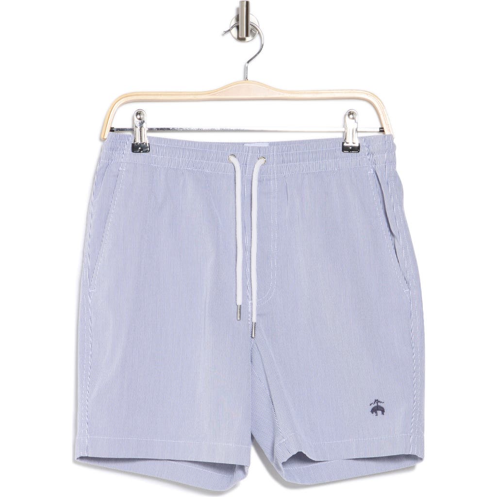 Brooks Brothers Friday Bedford Cord Shorts In Blue And White