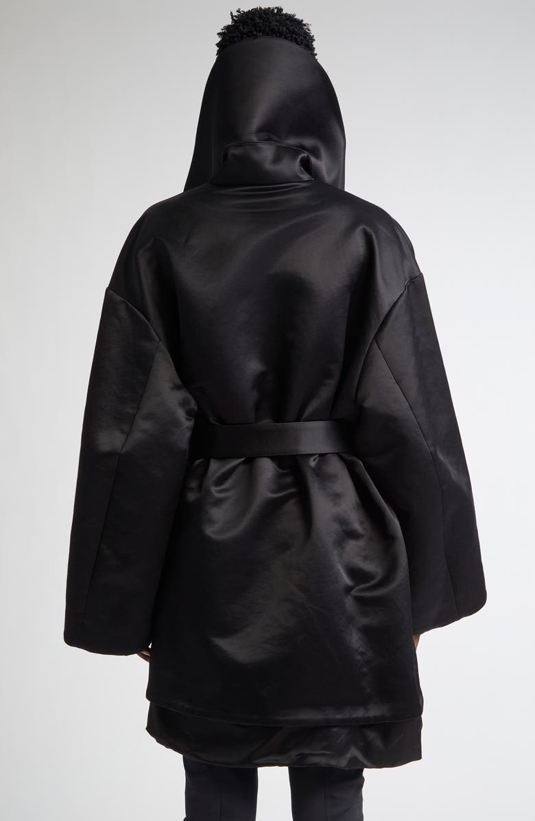 Balenciaga High Collar Wrap Jacket, Alternate, color, 