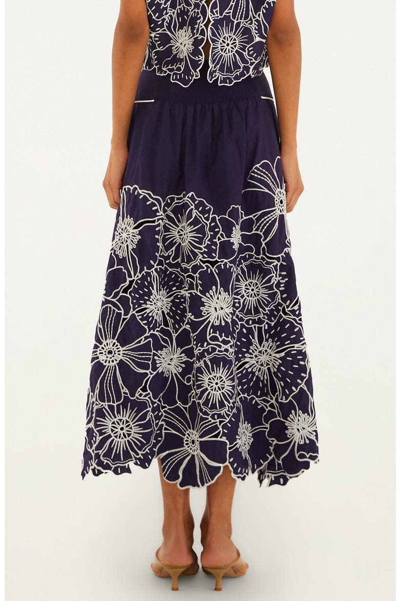 midi length skirts and dresses midi dress skirts Off White Tiered Midi Skirt