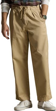 Polo Ralph Lauren Prepster Pleated Cotton Twill Easy Drawstring Pants