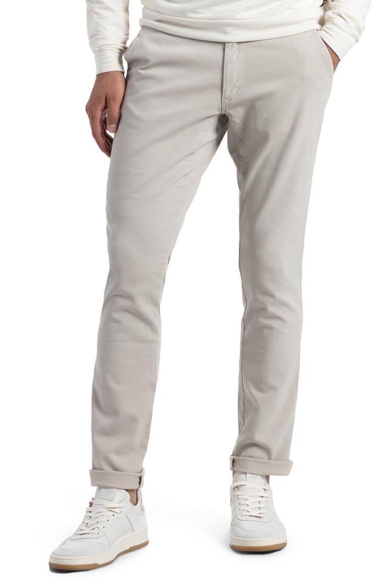 Soft Hybrid Slim Fit Five-Pocket Stretch Canvas Pants, Main, color, DRIZZLE