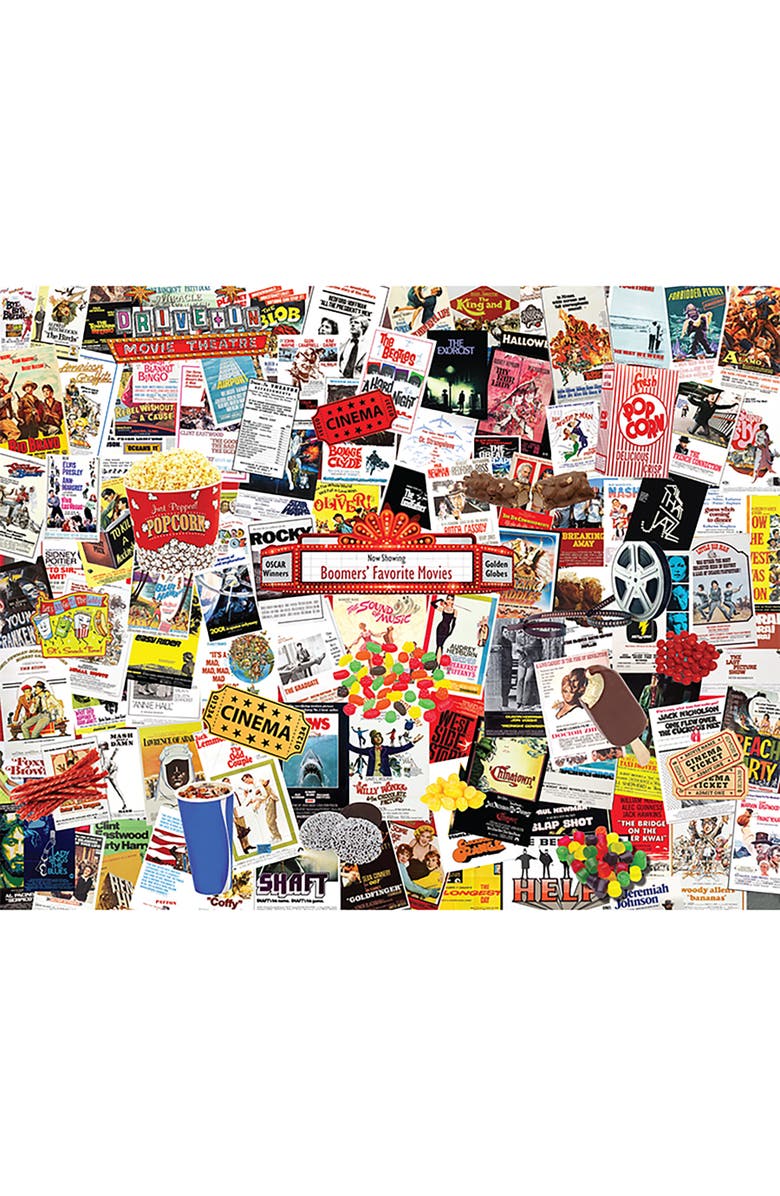 Hart Puzzles Boomers
Favorite Movies by Steve Smith, 24" x 30", 1000 Piece Puzzle, Alternate, color, Multicolored