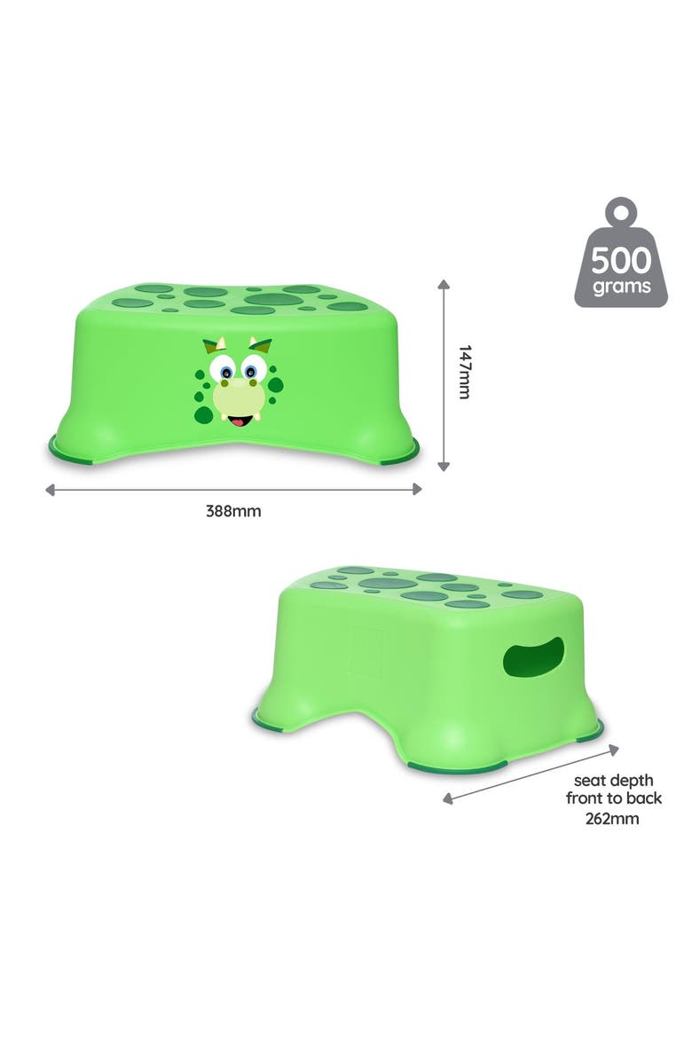 My Little Step Stool, Alternate, color, Dinosaur