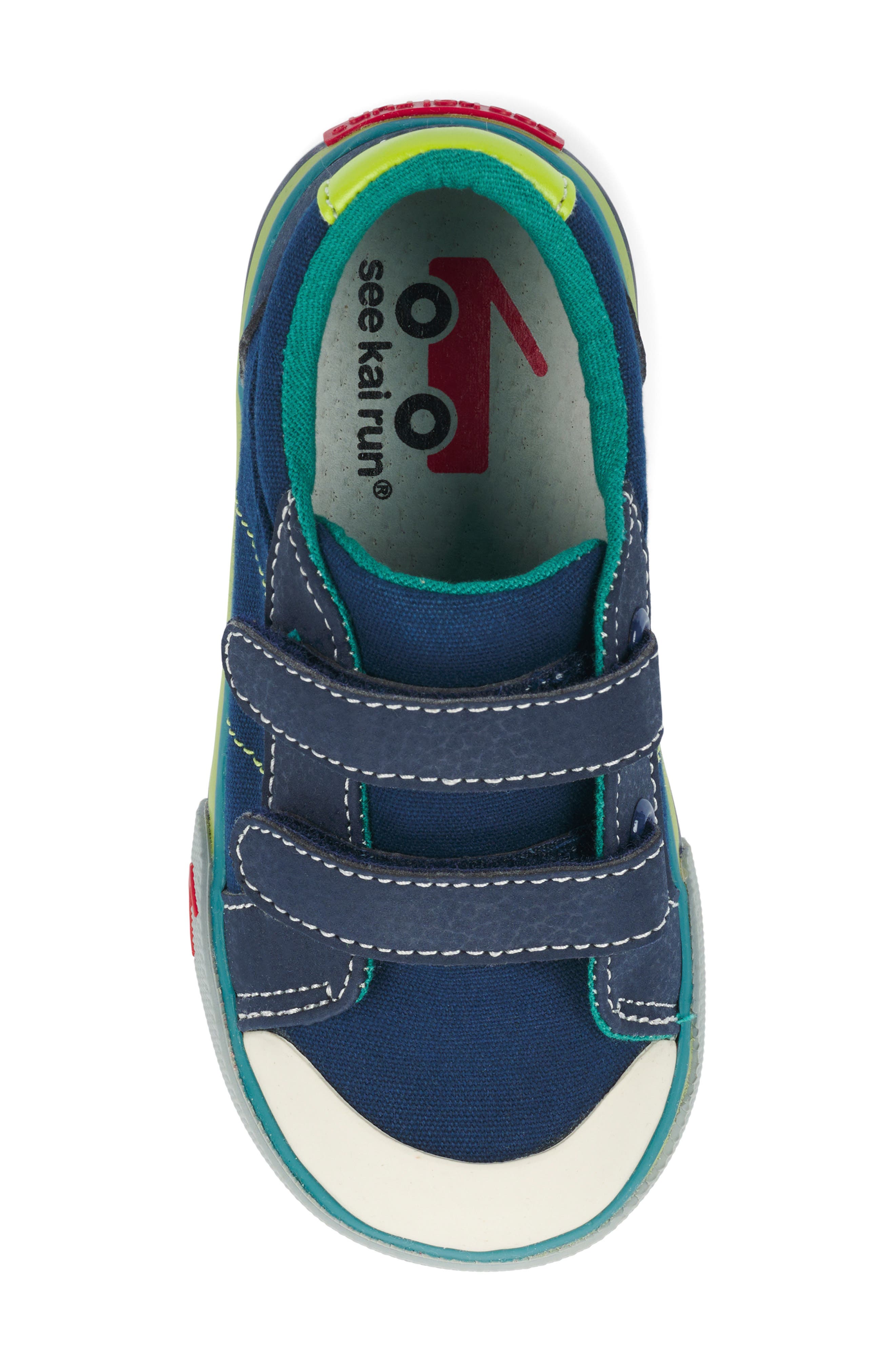 See Kai Run Waylon Sneaker, Alternate, color, Navy/ Lime