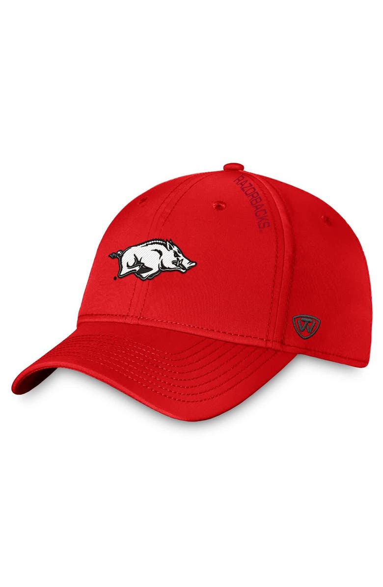 TOP OF THE WORLD Men's Top of the World Cardinal Arkansas Razorbacks Reflex 2.0 Flex Fit Hat, Main, color, Cardinal