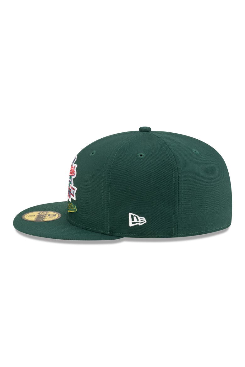 x Diet Starts Monday 59FIFTY Oakland Athletics World Series Fitted Baseball Cap, Alternate, color, GREEN