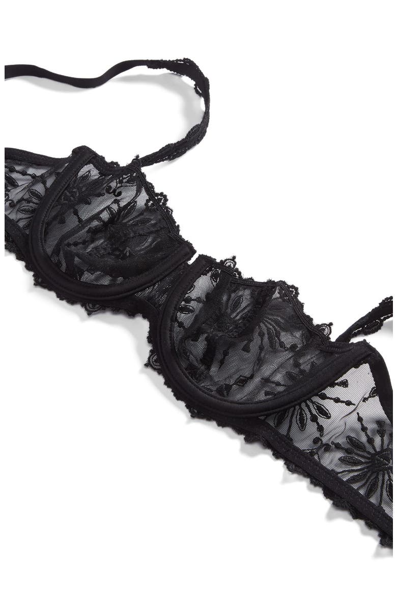 Intimates 'Vendôme' Underwire Demi Bra, Alternate, color, BLACK