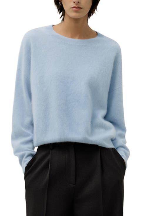Classic Round Neck Cashmere Sweater for Women