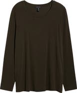 Eileen Fisher Round Neck Long Sleeve T-Shirt
