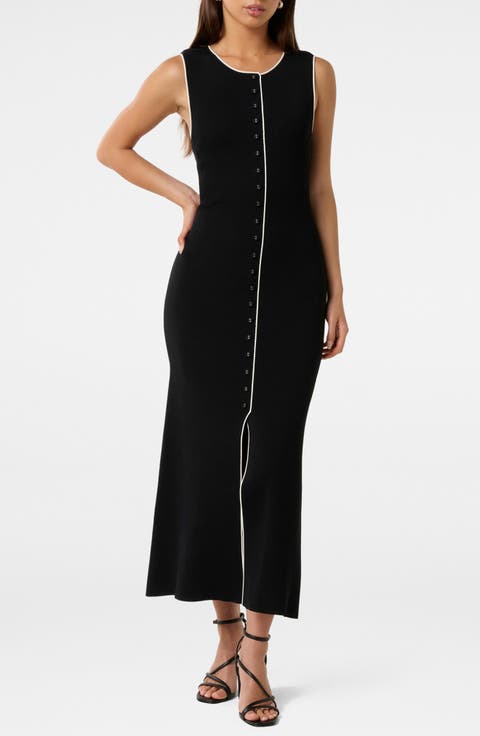 Ophelia Tipped Ribbed Sweater Dress