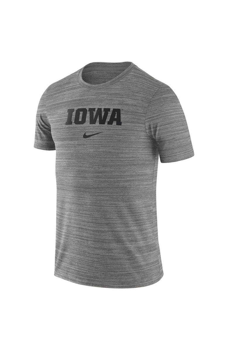 Nike Men's Nike Gray Iowa Hawkeyes Velocity Performance T-Shirt, Alternate, color, Heather Gray